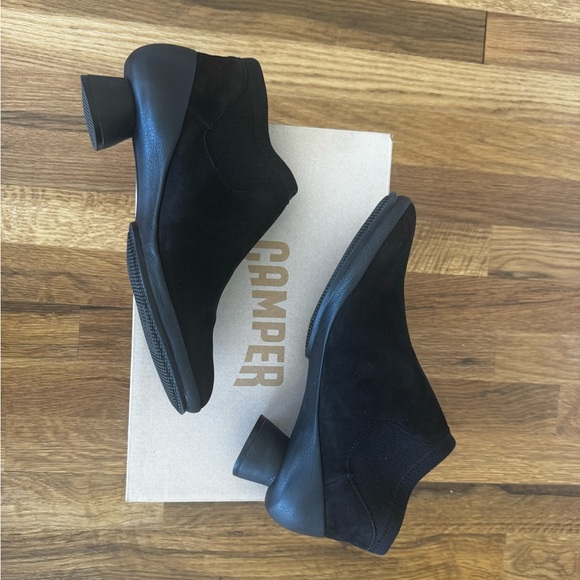 NEW IN BOX - CAMPER ALRIGHT ANKLE BOOT Black Suede - Picture 6 of 12